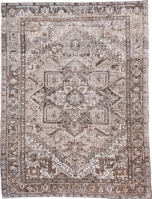 Antique Heriz Area Rug (6' x 8')